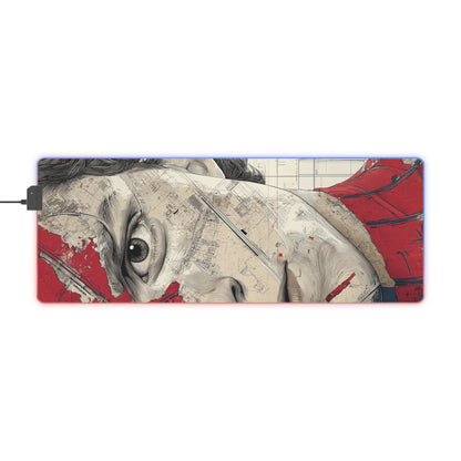 "LED Gaming Mouse Pad - Spider-Man Graphic Design for Gamers - Stylish RGB Light-Up Mousepad for Desk"