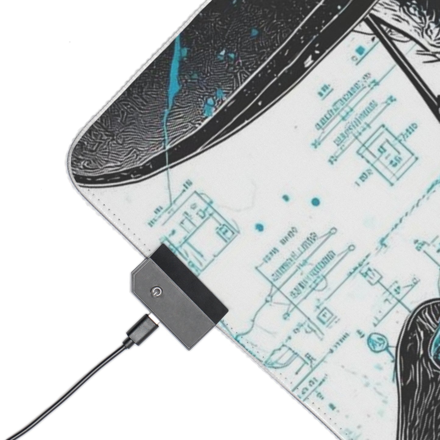 "Breaking Bad LED Gaming Mouse Pad – Walter White Design with RGB Lights"