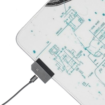 "Breaking Bad LED Gaming Mouse Pad – Walter White Design with RGB Lights"