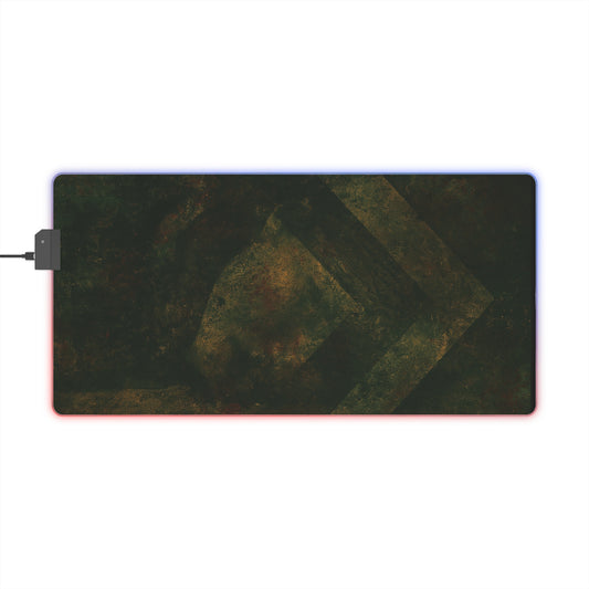 Illuminated Gaming Mouse Pad for Enhanced Play, LED Light Desk Mat, RGB Gaming Accessories, Computer Game Setup, Gamer Gift Ideas