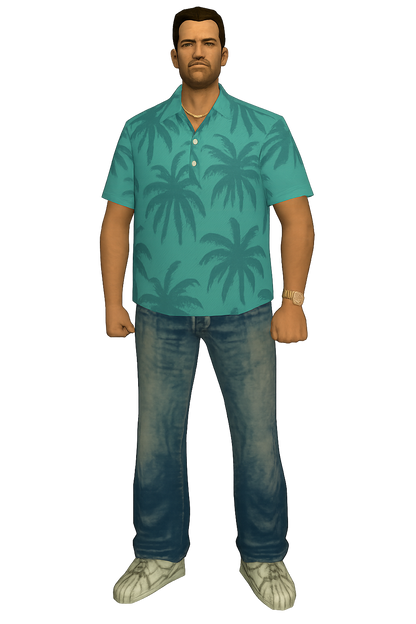 Tommy Vercetti Hawaiian Shirt – Inspired by GTA Vice City