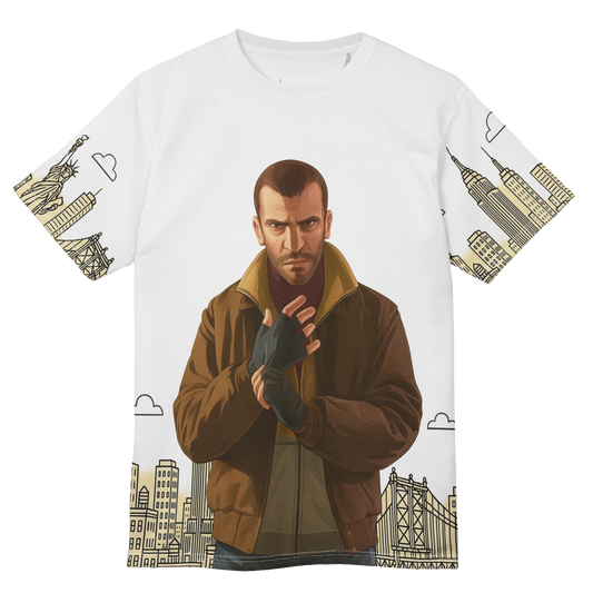 Urban Adventure Tee - Retro Graphic Tee for Gamers, Perfect for Casual Wear, Gifts for Geeks, Street Style