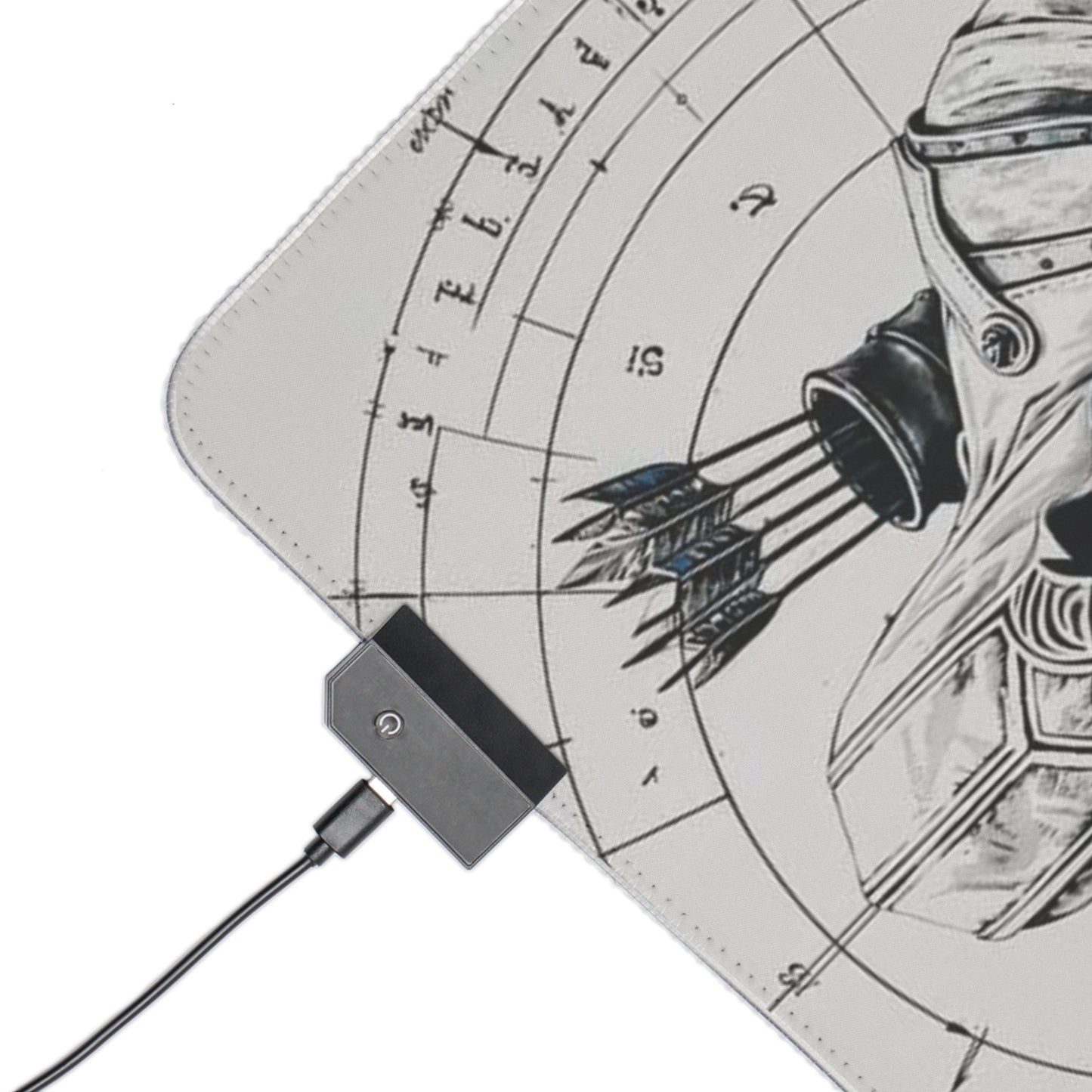 "LED Gaming Mouse Pad with Assassin's Creed-Inspired Design | Durable and High-Quality | Ideal for Gamers"
