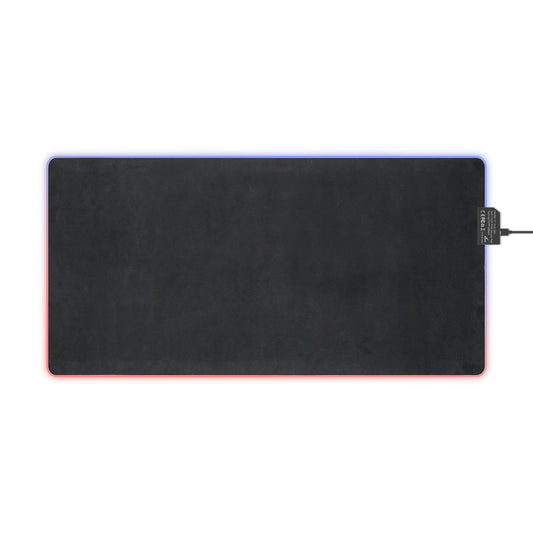 "LED Gaming Mouse Pad - Dynamic Warrior Design for Gamers | RGB Backlit | Unique Art"