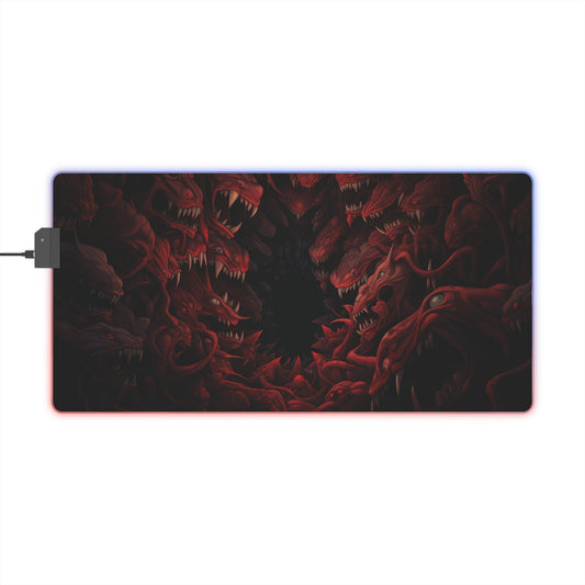 LED Gaming Mouse Pad with RGB Light, Computer Desk Accessory, Ideal for PC Gamers, Gift for Gamers, Office Decor