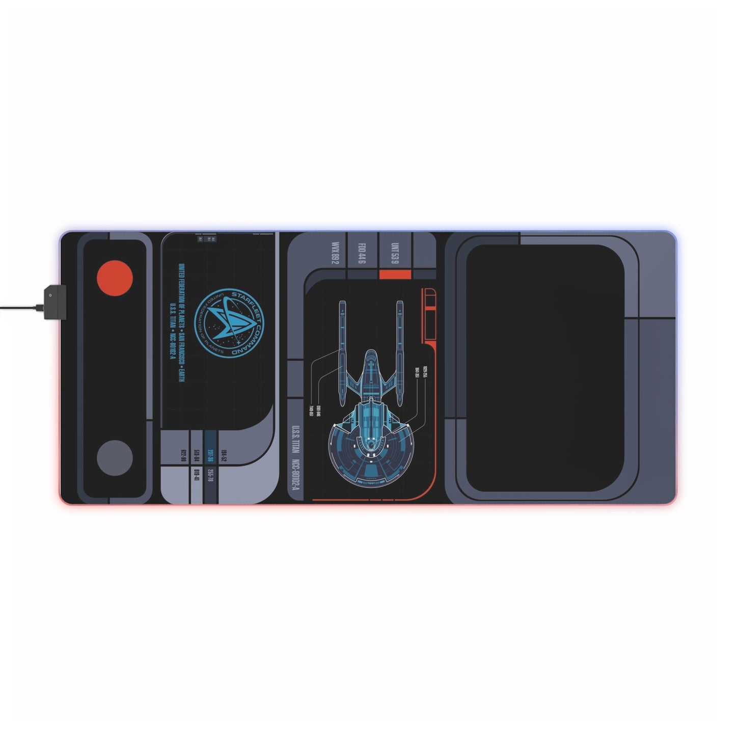 LED starfield Mouse Pad, RGB Desk Mat, Gamer Accessories, Custom Gaming Decor, Esports Gift, Computer Accessories