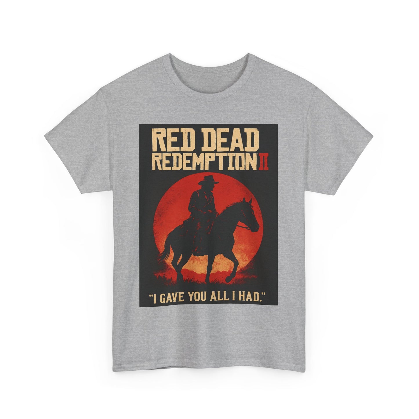 Unisex Red Dead Redemption II Graphic Tee, Video Game T-Shirt, Gaming Gift, Casual Wear, Retro Design