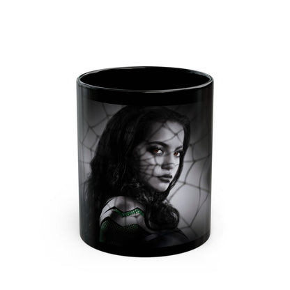 Gothic Black Mug with Spiderweb Design, Unique Gift for Halloween, Dark Aesthetic Coffee Cup, Home Decor, Halloween Decor
