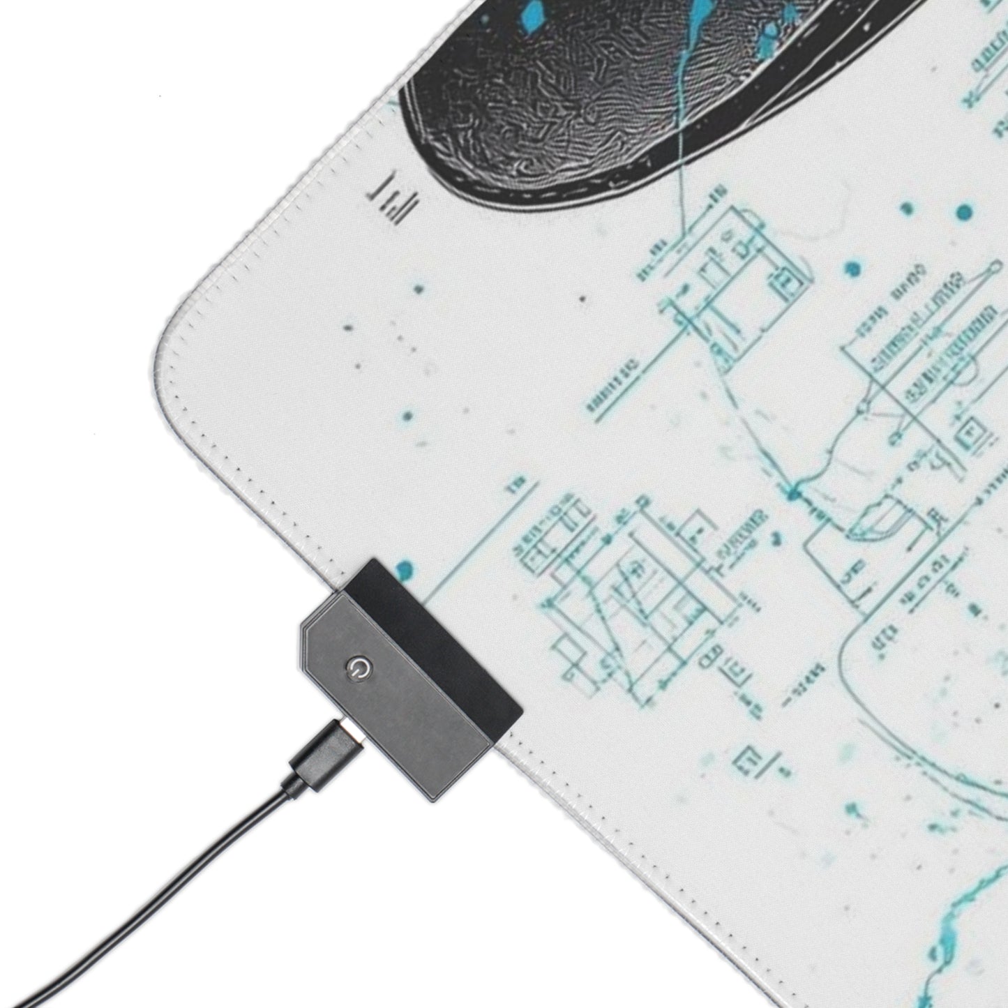 "Breaking Bad LED Gaming Mouse Pad – Walter White Design with RGB Lights"