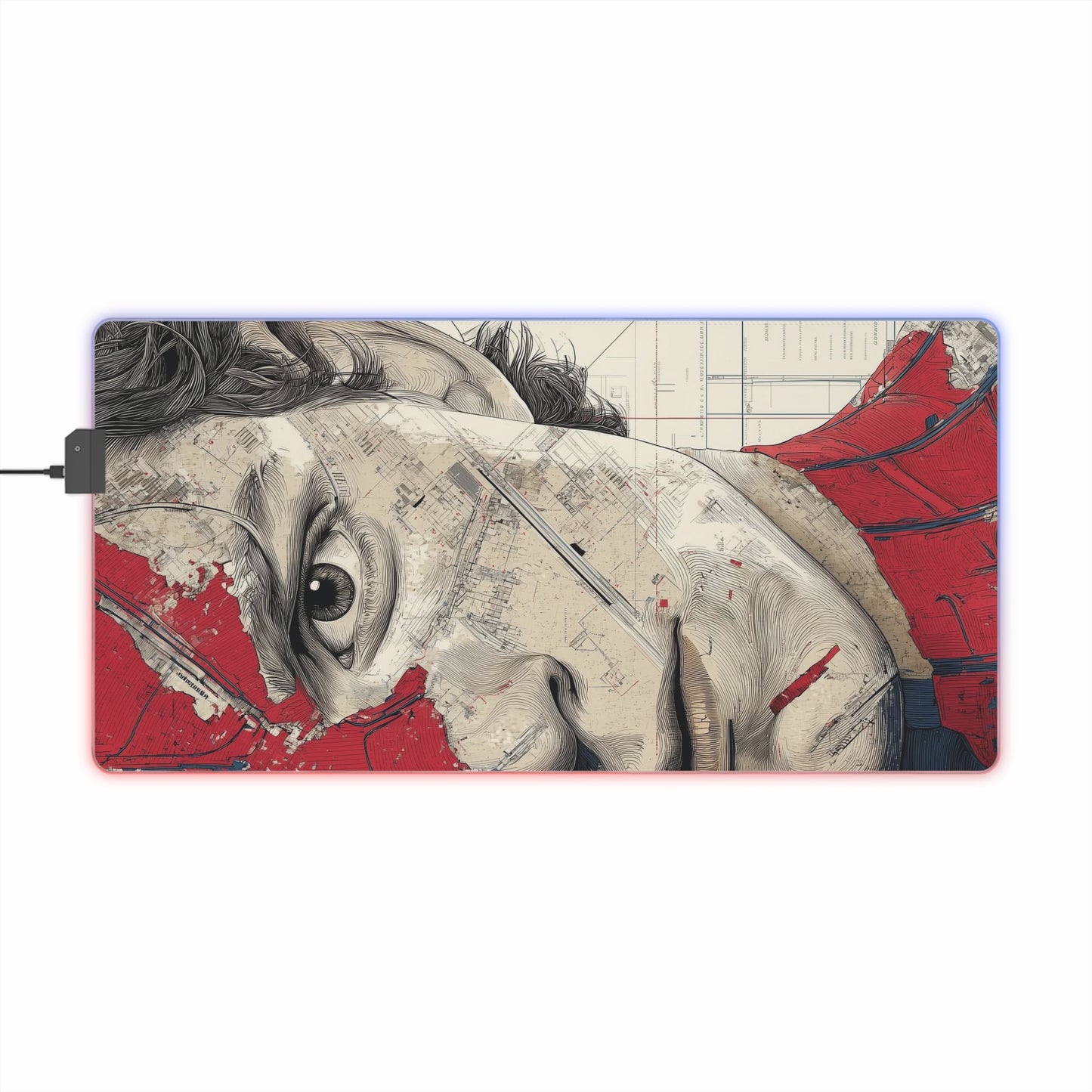 "LED Gaming Mouse Pad - Spider-Man Graphic Design for Gamers - Stylish RGB Light-Up Mousepad for Desk"