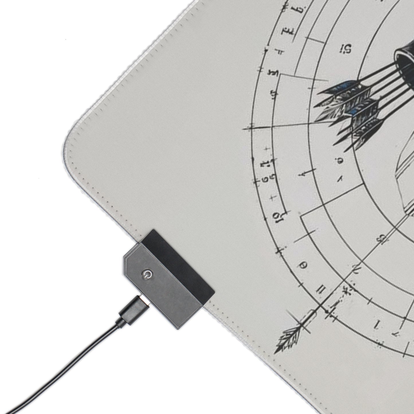 "LED Gaming Mouse Pad with Assassin's Creed-Inspired Design | Durable and High-Quality | Ideal for Gamers"
