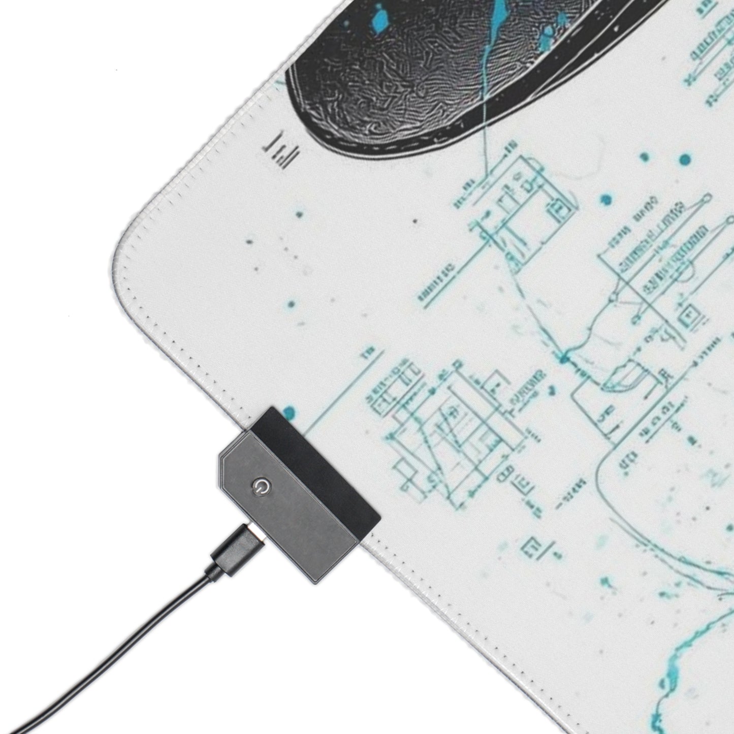 "Breaking Bad LED Gaming Mouse Pad – Walter White Design with RGB Lights"