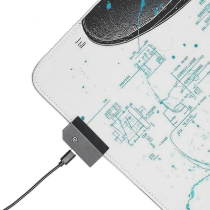 "Breaking Bad LED Gaming Mouse Pad – Walter White Design with RGB Lights"